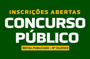 CONCURSO PÚBLICO EDITAL Nº 01/2023