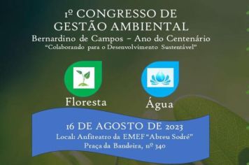 1º Congresso de Gestão Ambiental em Bernardino de Campos