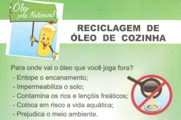 CAMPANHA DE RECICLAGEM DE ÓLEO DE COZINHA