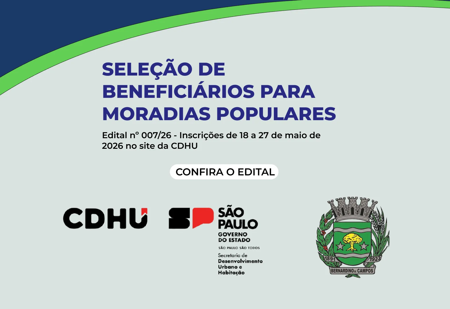 CDHU abre Seleção de Beneficiários para Moradia Populares
