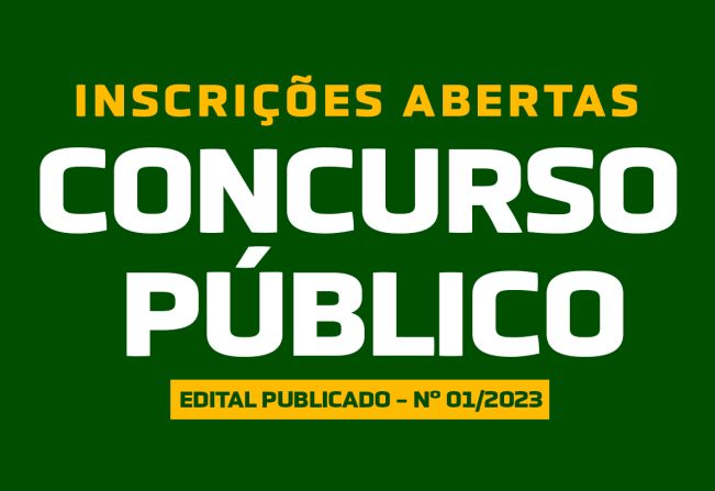 CONCURSO PÚBLICO EDITAL Nº 01/2023