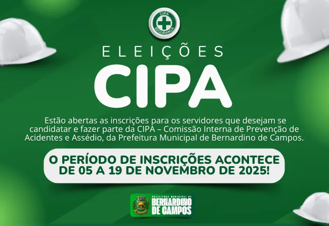 Prefeitura abre inscrições para servidores interessados em compor a CIPA