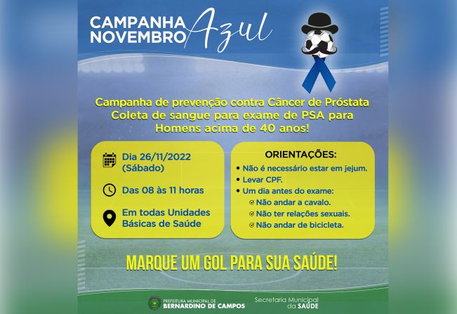 CAMPANHA NOVEMBRO AZUL 2022